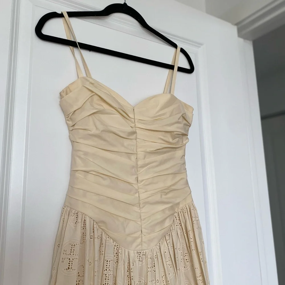 NWT Tory Burch Broderie Anglaise Hook And Eye Dress $898 0 - Picture 7 of 13